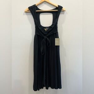 Anthropologie Aras Tie-Back Cutout Midi
Dress Black XS NWT